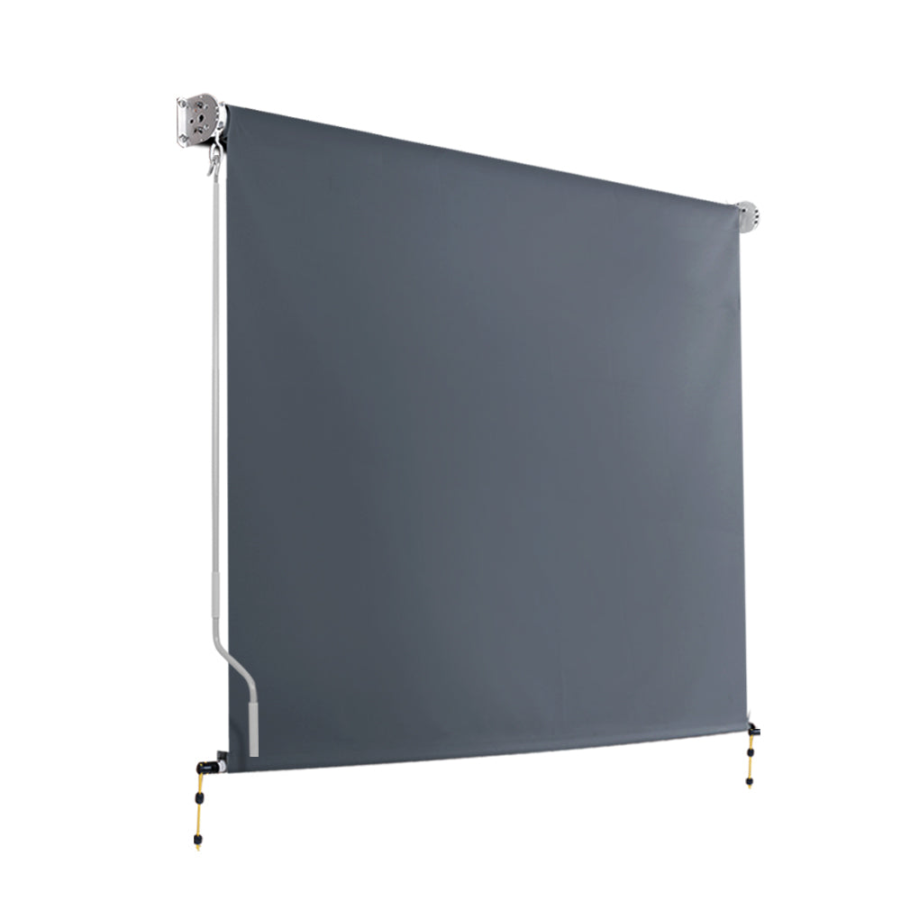 Instahut Grey Roll Down Awning - Medium