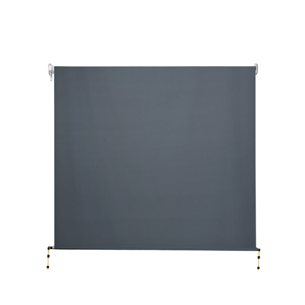 Instahut Grey Roll Down Awning - Medium