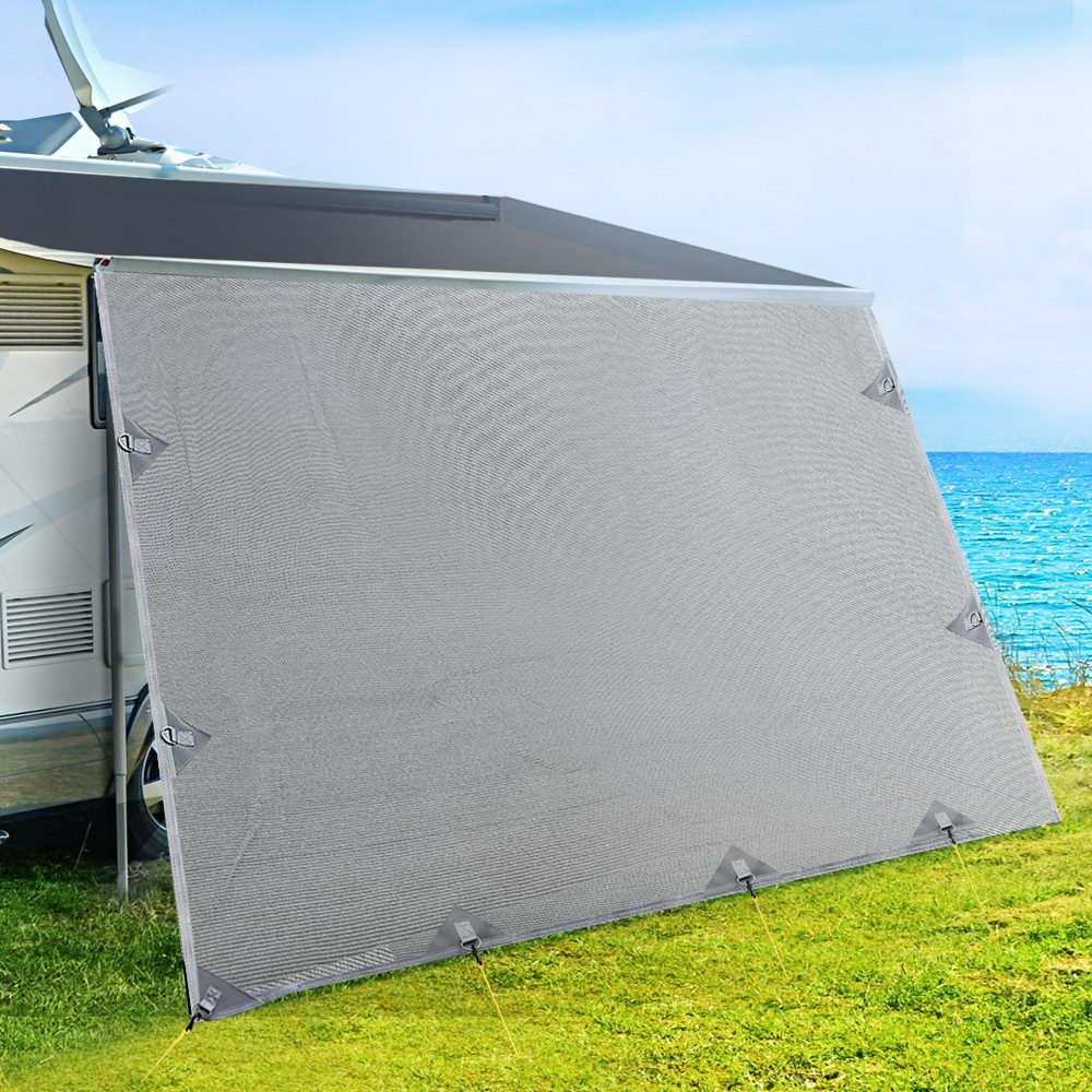 Weisshorn 3.7M Caravan Privacy Screen Roll Out Awning