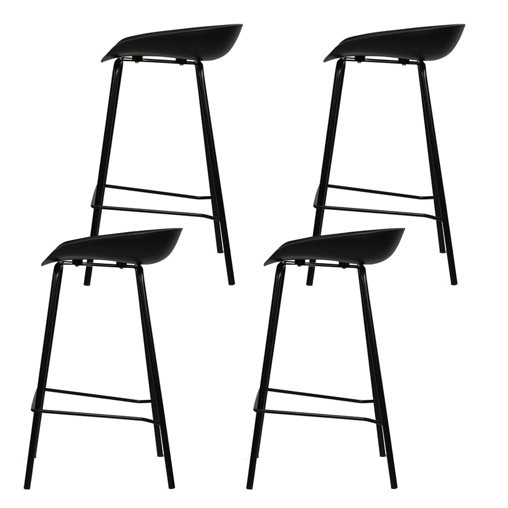 Artiss 4x Bar Stool Chairs Metal Black