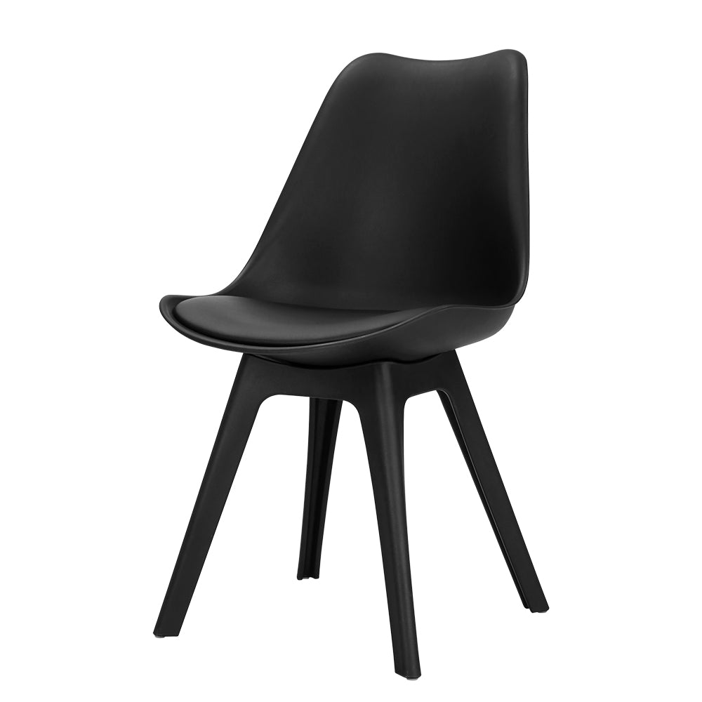 Artiss 4x Dining Chairs Padded Black