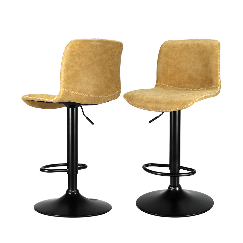 Artiss 2x Bar Stools Brown