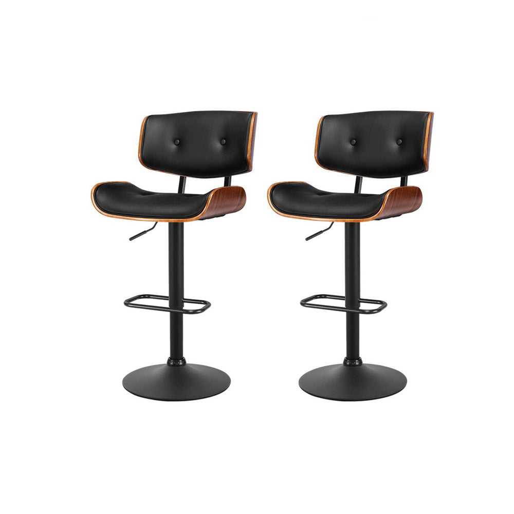 Artiss 2x Bar Stools Kitchen Swivel Chairs