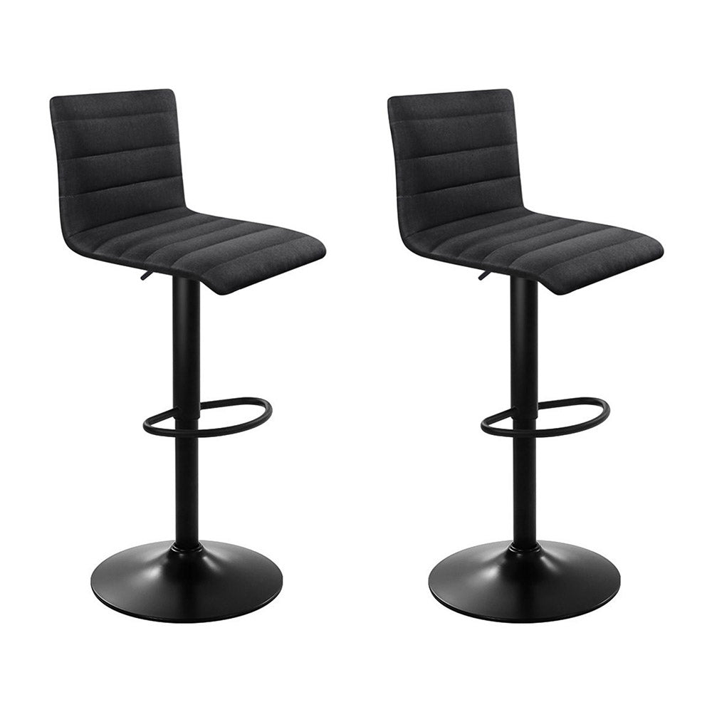 Artiss 2x Swivel Bar Stools with Gas Lift Black