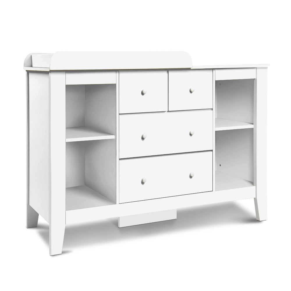 Keezi Baby Change Table Tallboy Cabinet White