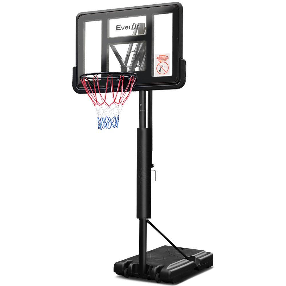 Everfit 3.05M Basketball Hoop Stand Net Ring Black