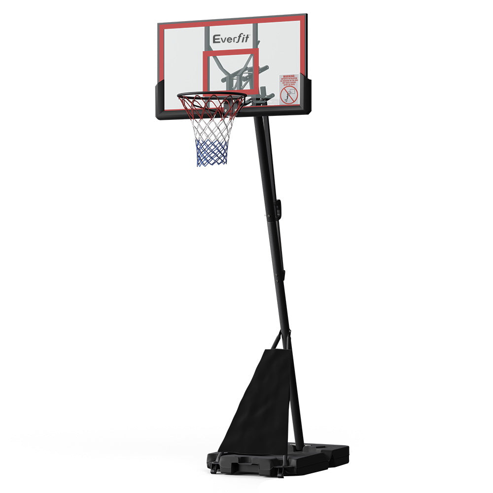 Everfit 3.05 Metre Adjustable Basketball Hoop Stand System - Red
