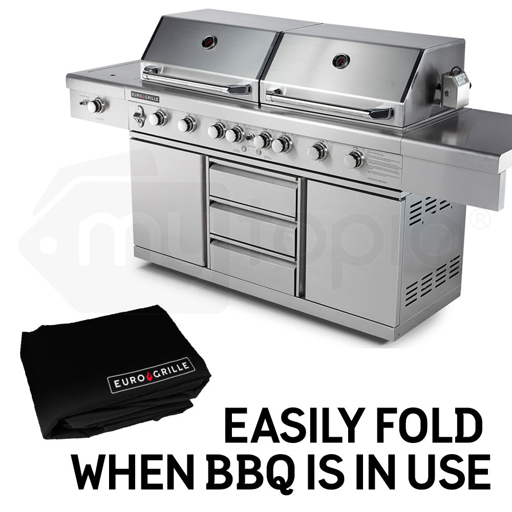 Cover for EuroGrille 9 Burner Double Hood BBQ