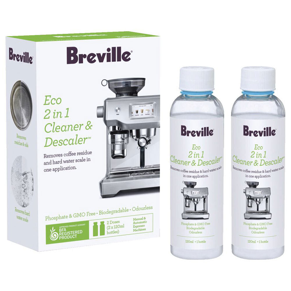 Breville 2-in-1 Cleaner &amp; Descaler 2x120ml