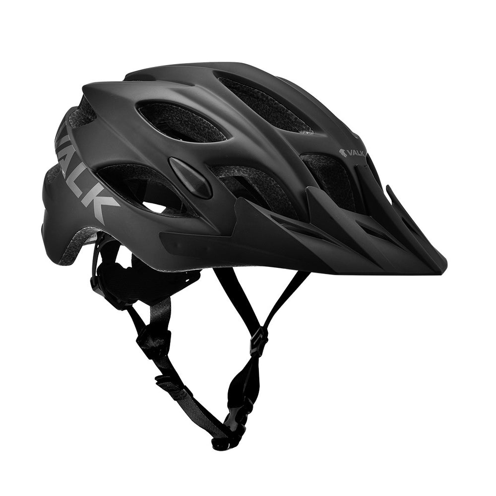 VALK Mountain Bike Helmet Small 54-56cm Bicycle MTB Cycling Safety Accessories - Black