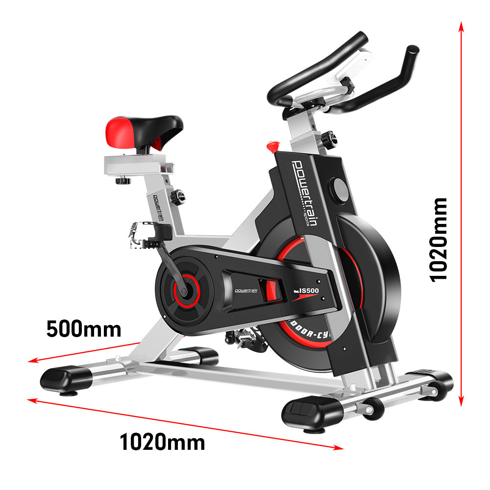 Powertrain IS-500 Heavy-Duty Exercise Bike - Silver