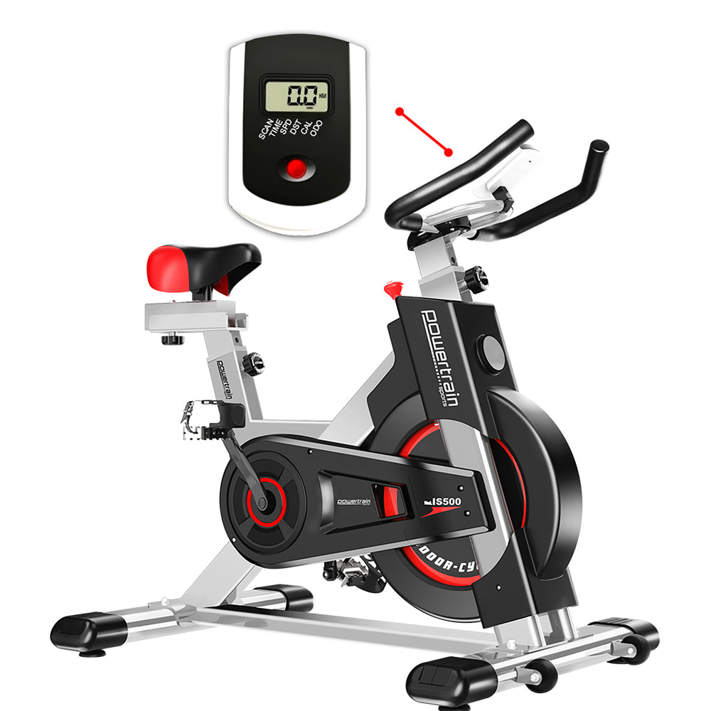 Powertrain IS-500 Heavy-Duty Exercise Bike - Silver