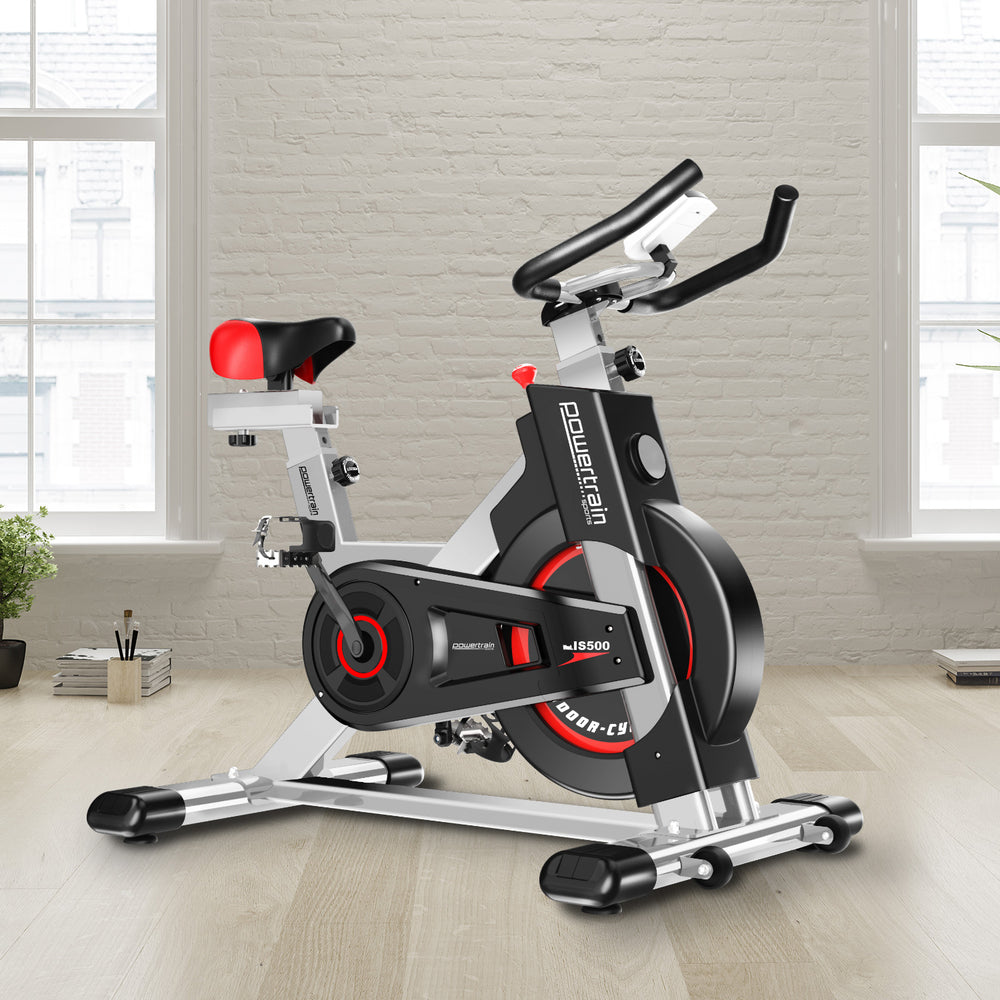 Powertrain IS-500 Heavy-Duty Exercise Bike - Silver