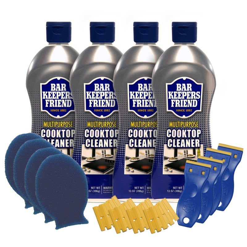 Bar Keepers Friend Cooktop Cleaning Kit 4 Pack