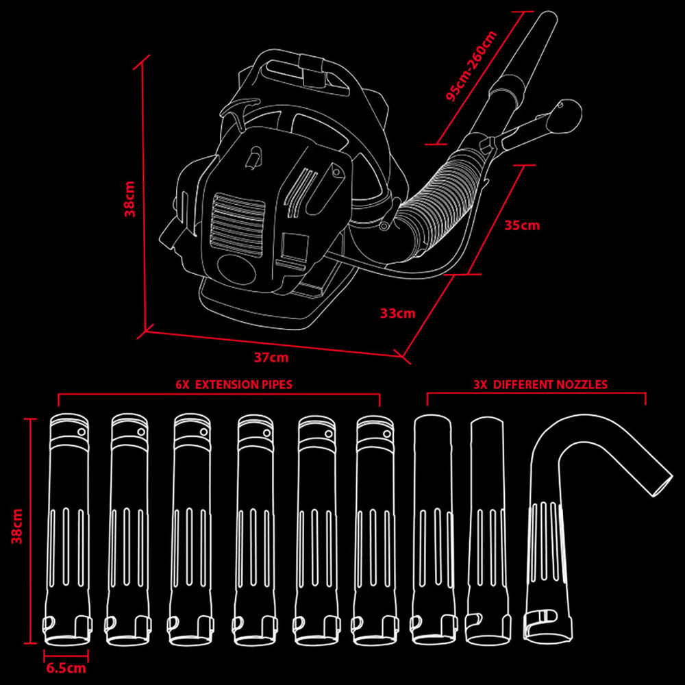 MTM 30CC Backpack Petrol Leaf Blower Yard Garden Commercial Outdoor