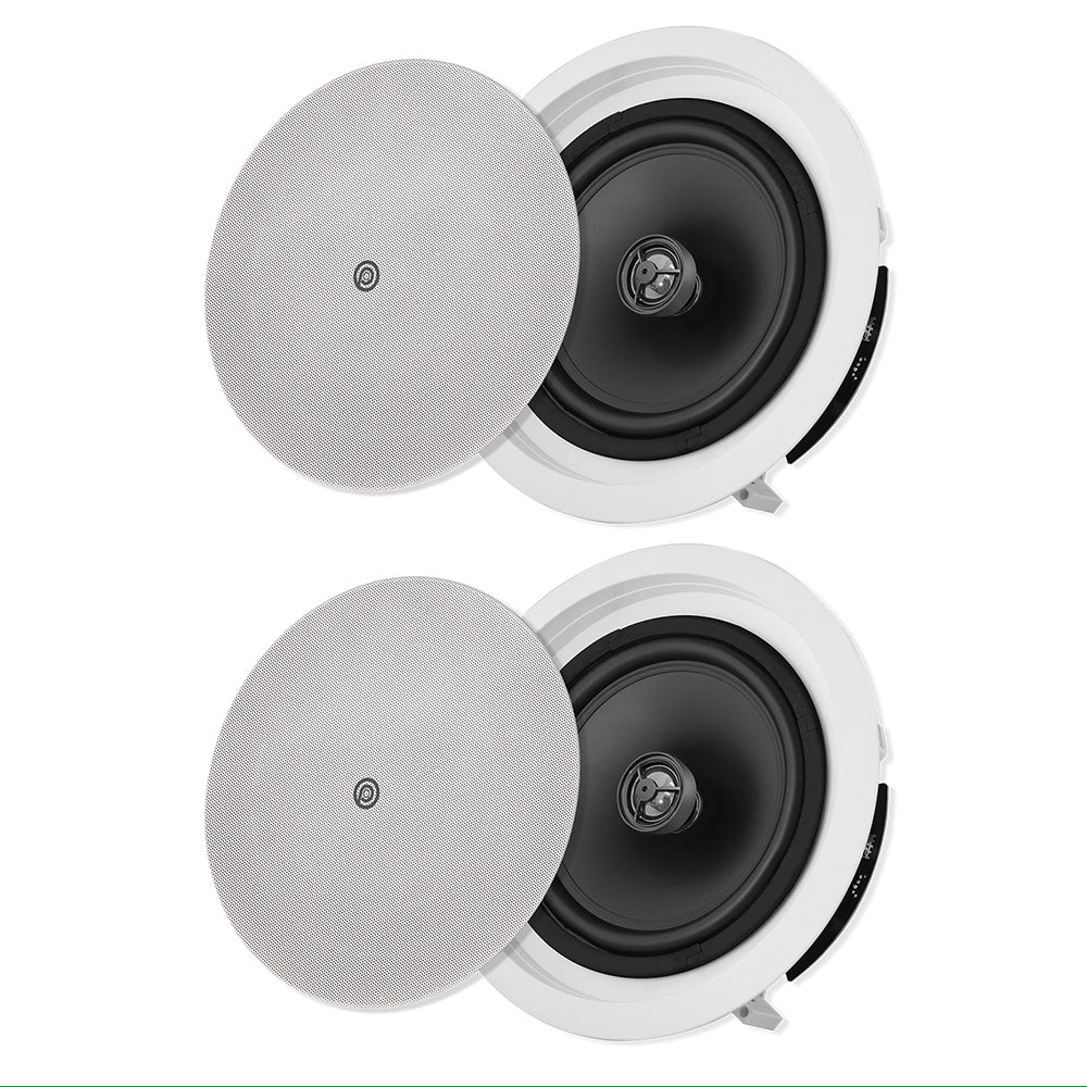 2PK Pure Acoustics 5.25&quot; 100W Home Theatre In-Ceiling Speaker White