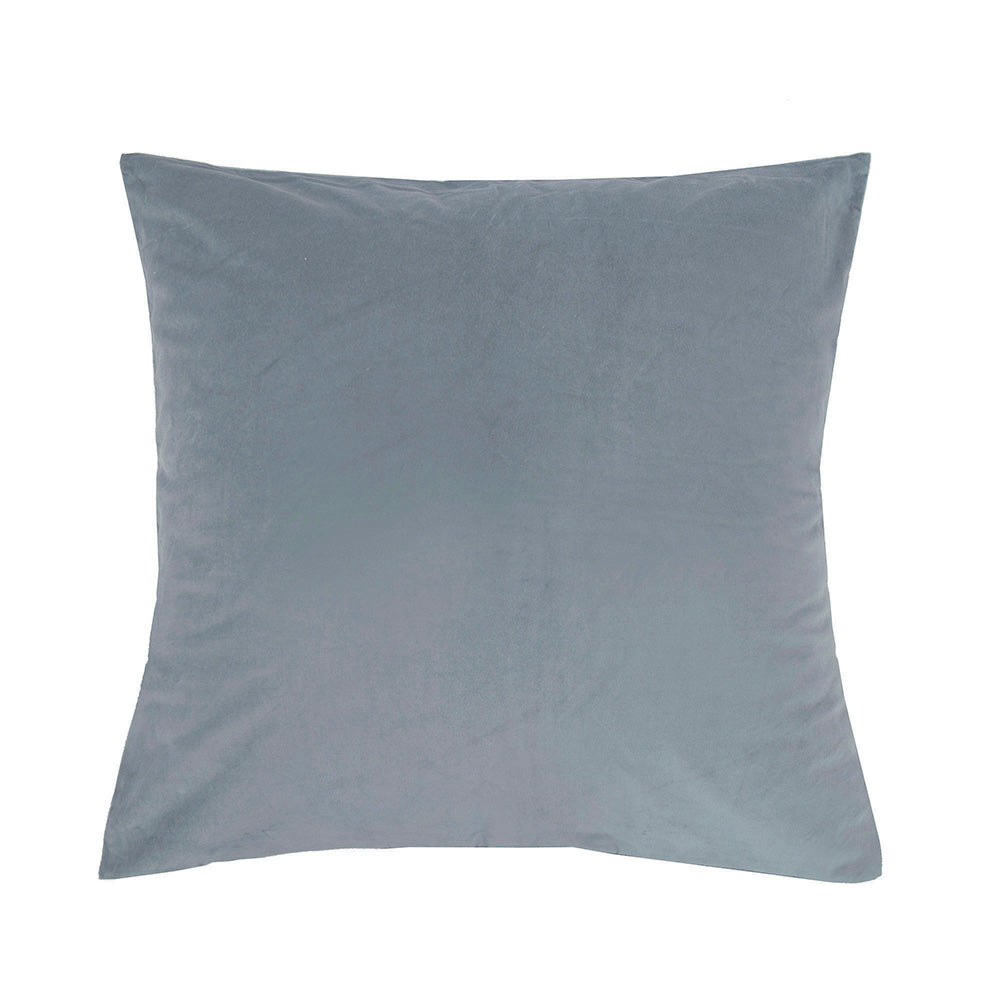 Bambury Euro Pillowcase Velvet Steel Blue