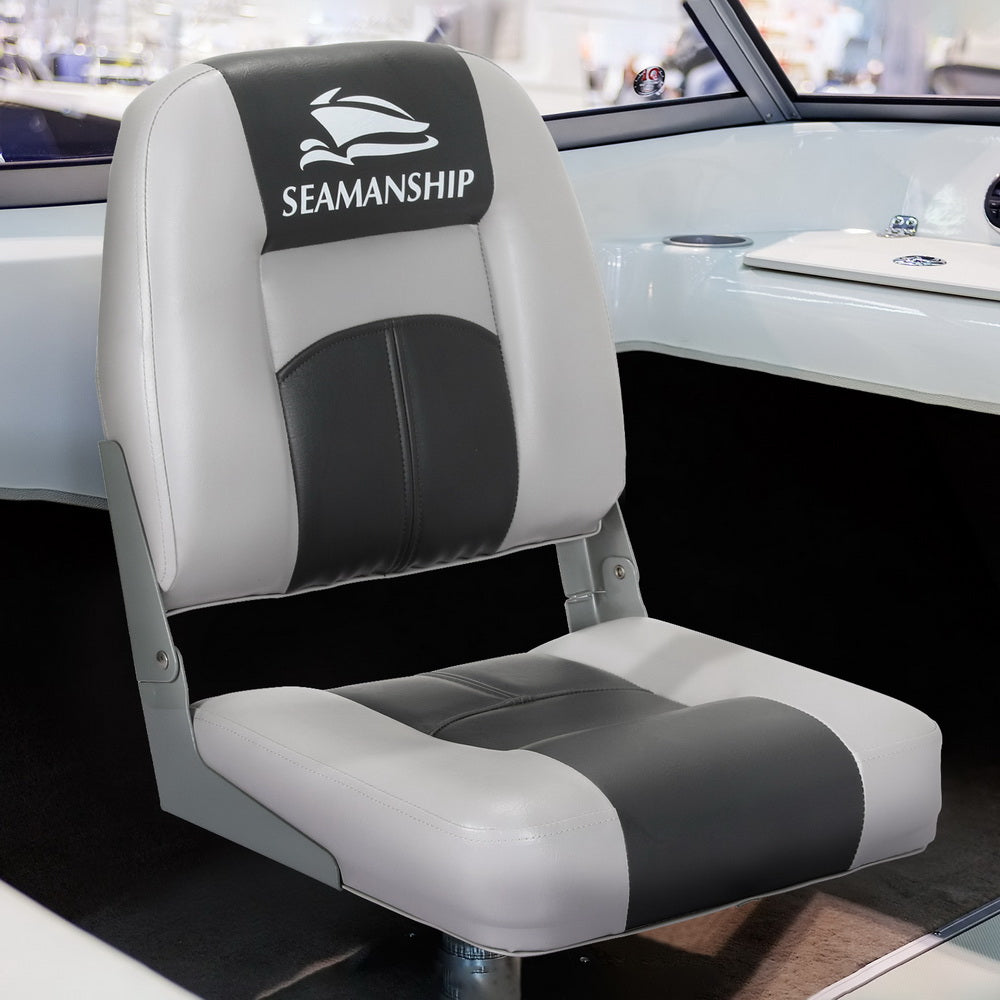 Seamanship 2X Folding Boat Seats Charcoal