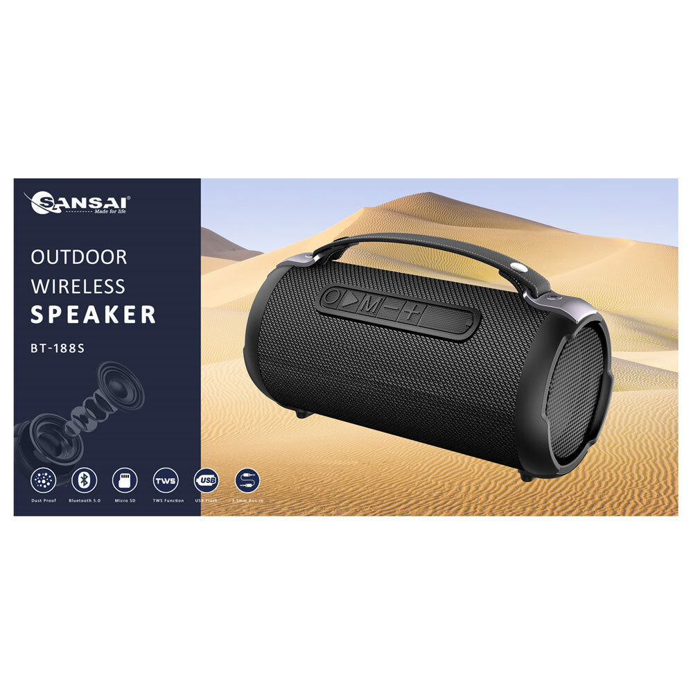 Sansai Dust Resistant Portable Bluetooth Speaker