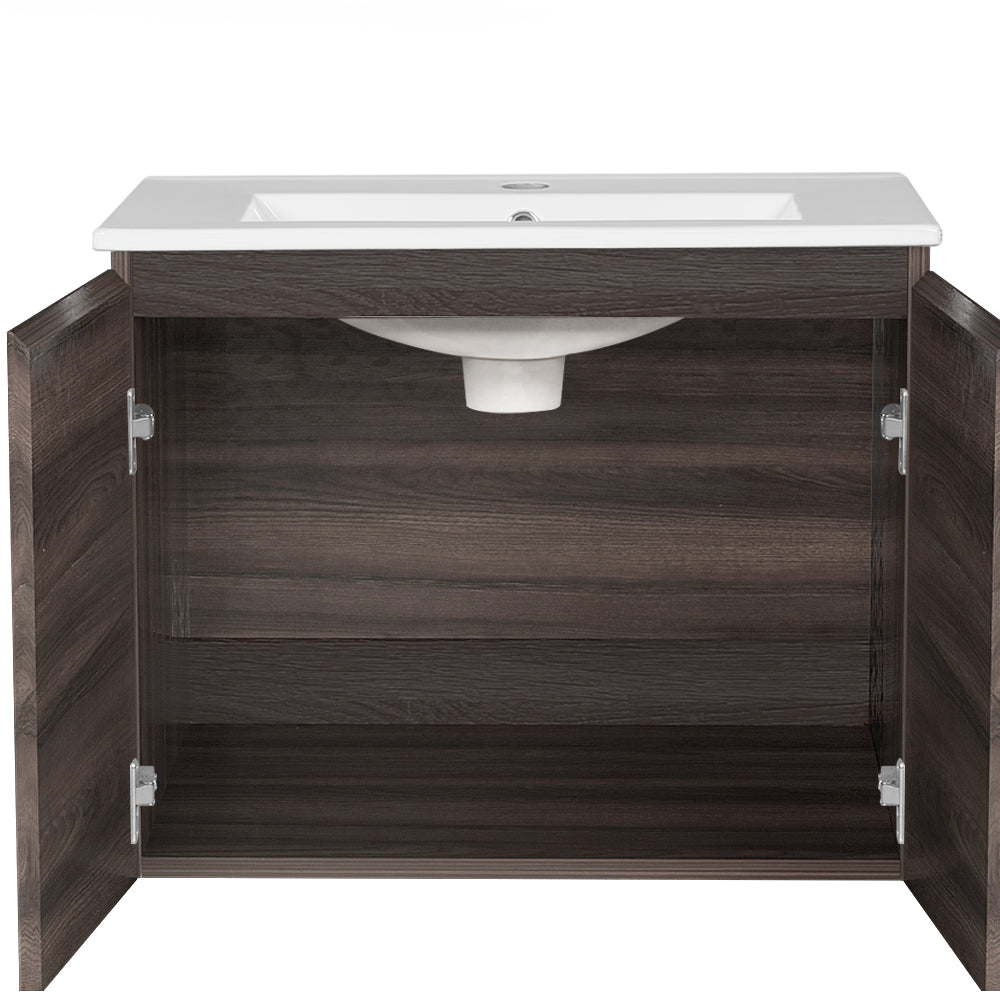 Cefito 600mm Bathroom Vanity Unit Basin Walnut