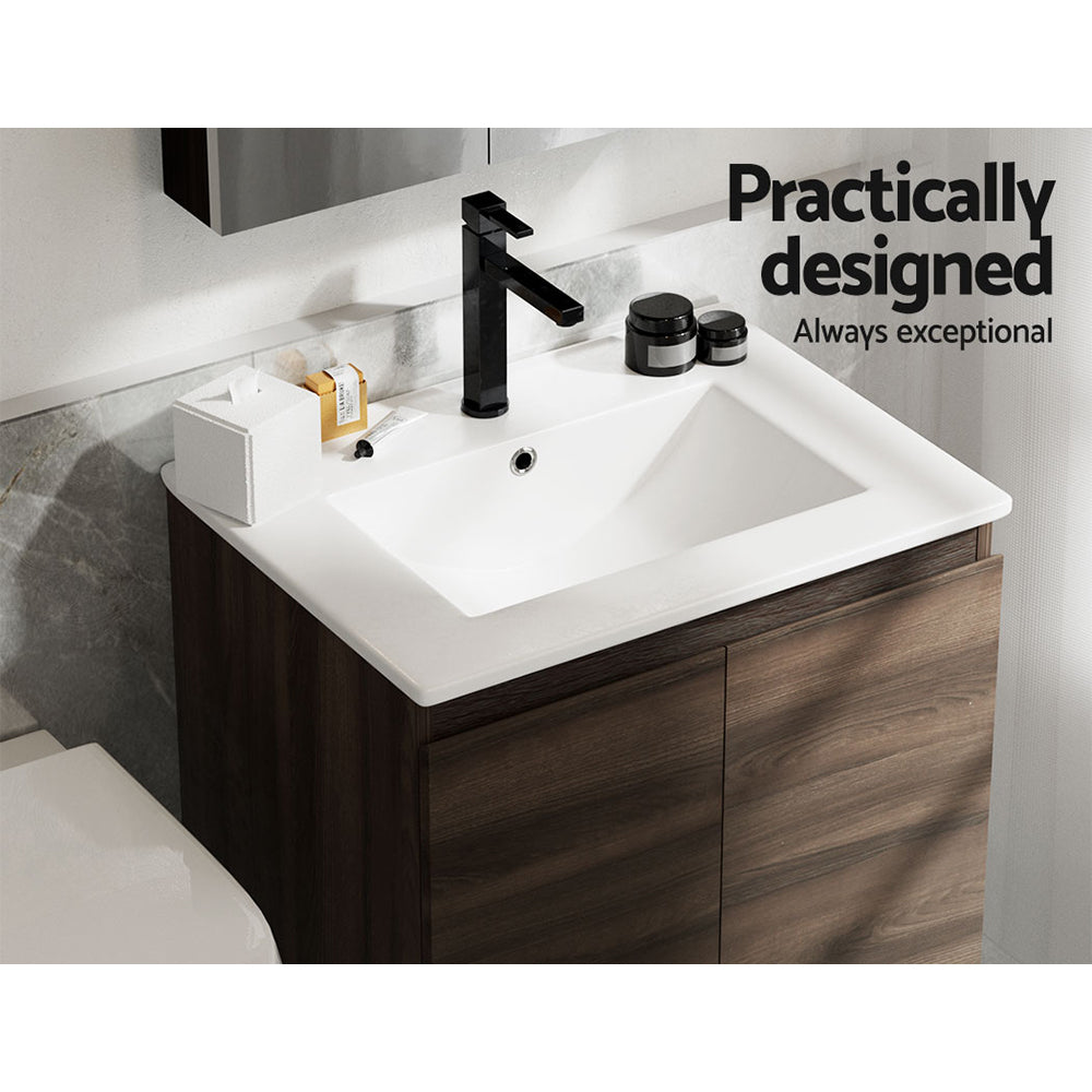 Cefito 600mm Bathroom Vanity Unit Basin Walnut