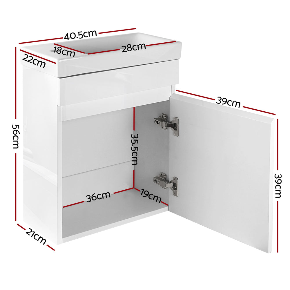 Cefito 400mm Bathroom Vanity Basin Cabinet White