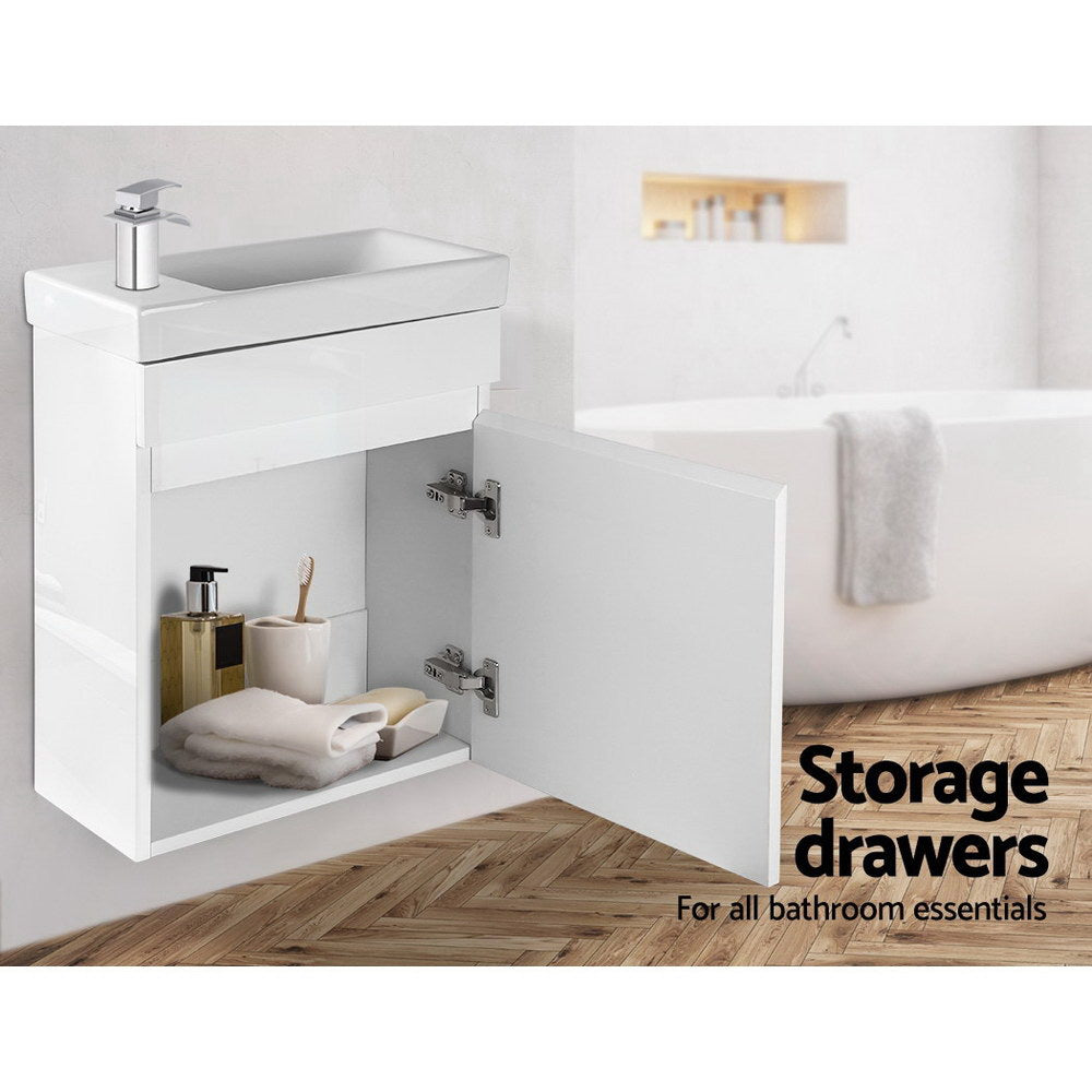 Cefito 400mm Bathroom Vanity Basin Cabinet White