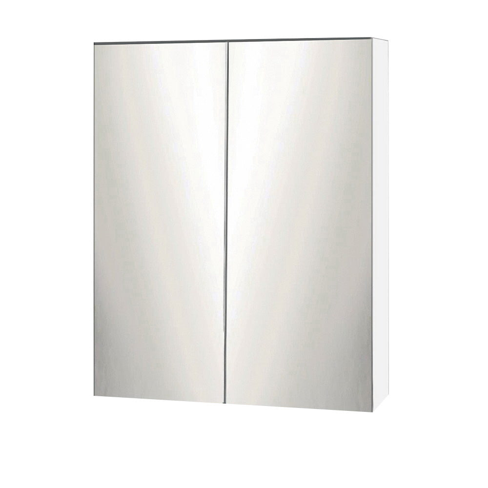 Cefito Bathroom Mirror Cabinet Vanity White 600mm x720mm