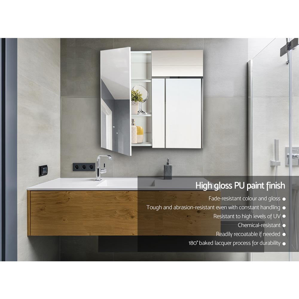 Cefito Bathroom Mirror Cabinet Vanity 750mmx720mm