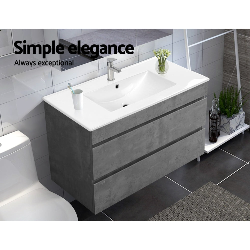 Cefito 900mm Bathroom Vanity Wall Mounted Cement