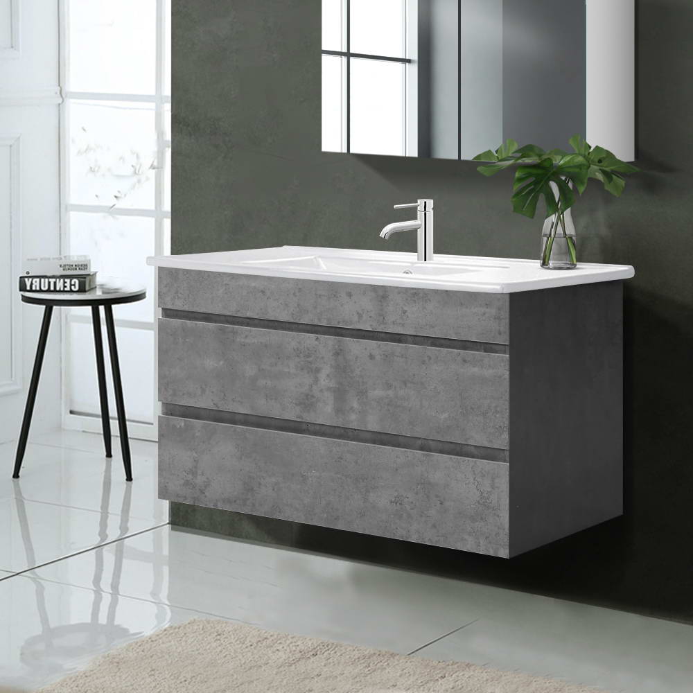 Cefito 900mm Bathroom Vanity Wall Mounted Cement