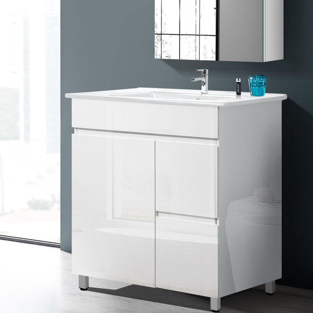 Cefito 750mm Bathroom Vanity Cabinet Freestanding White