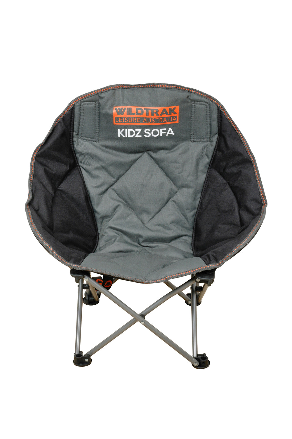 Wildtrak Kidz 62x35cm Camping Sofa Chair Seat - Grey/Black