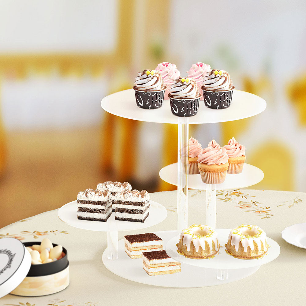 5-Star Chef Cake Stand 5 Tiers Acrylic