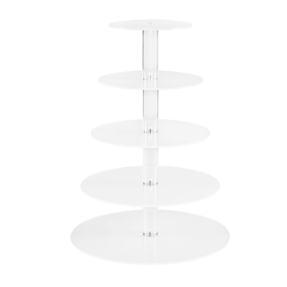 5-Star Chef Cake Stand 5 Tiers Round Acrylic