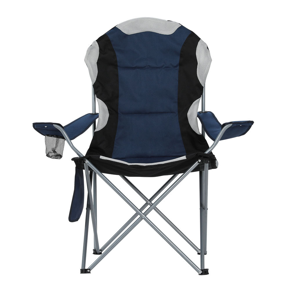 Weisshorn 2X Folding Camping Chairs Navy