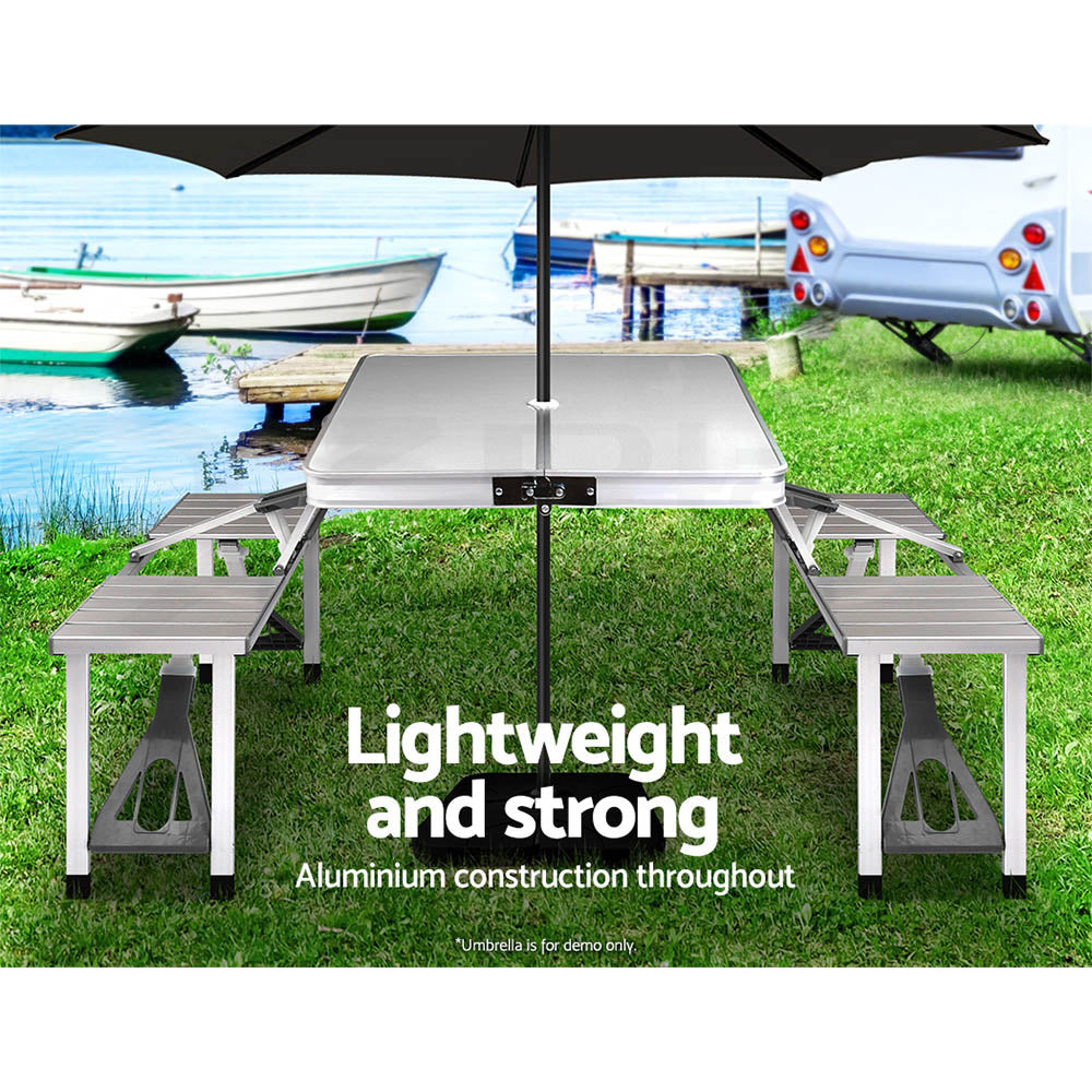 Weisshorn Folding Camping Table 85CM