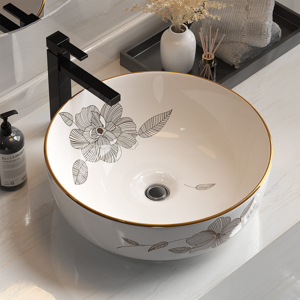 Cefito Bathroom Basin Vanity Sink 41x41cm