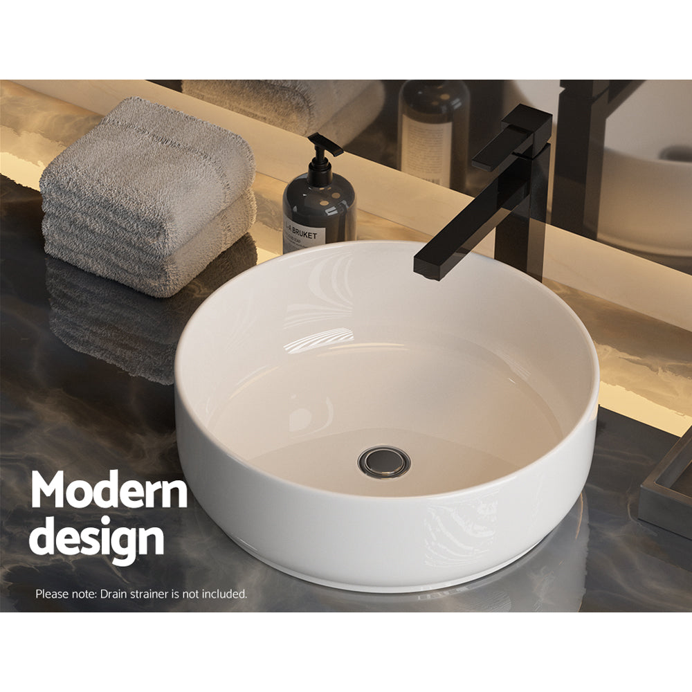 Cefito Bathroom Ceramic Vanity Basin Round 46cm