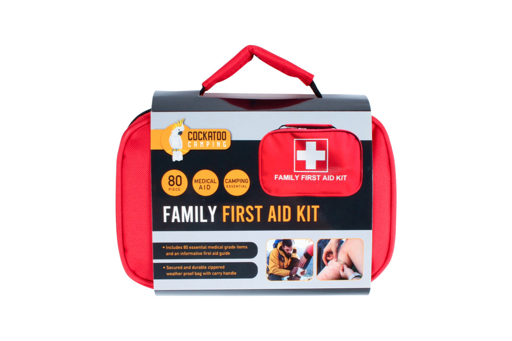 80pc Wildtrak Family First Aid Kit Family Camping Bag