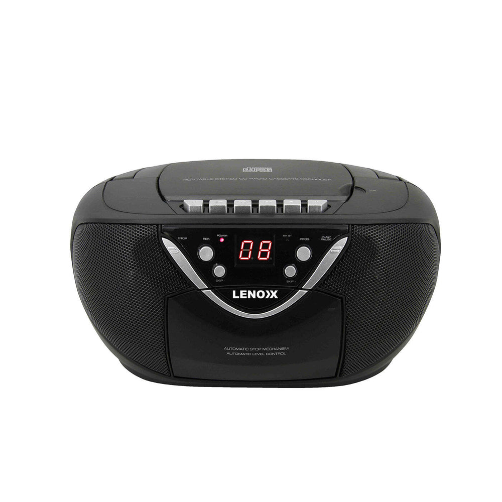 Lenoxx Portable CD/Cassette Player with AM/FM Radio Speaker