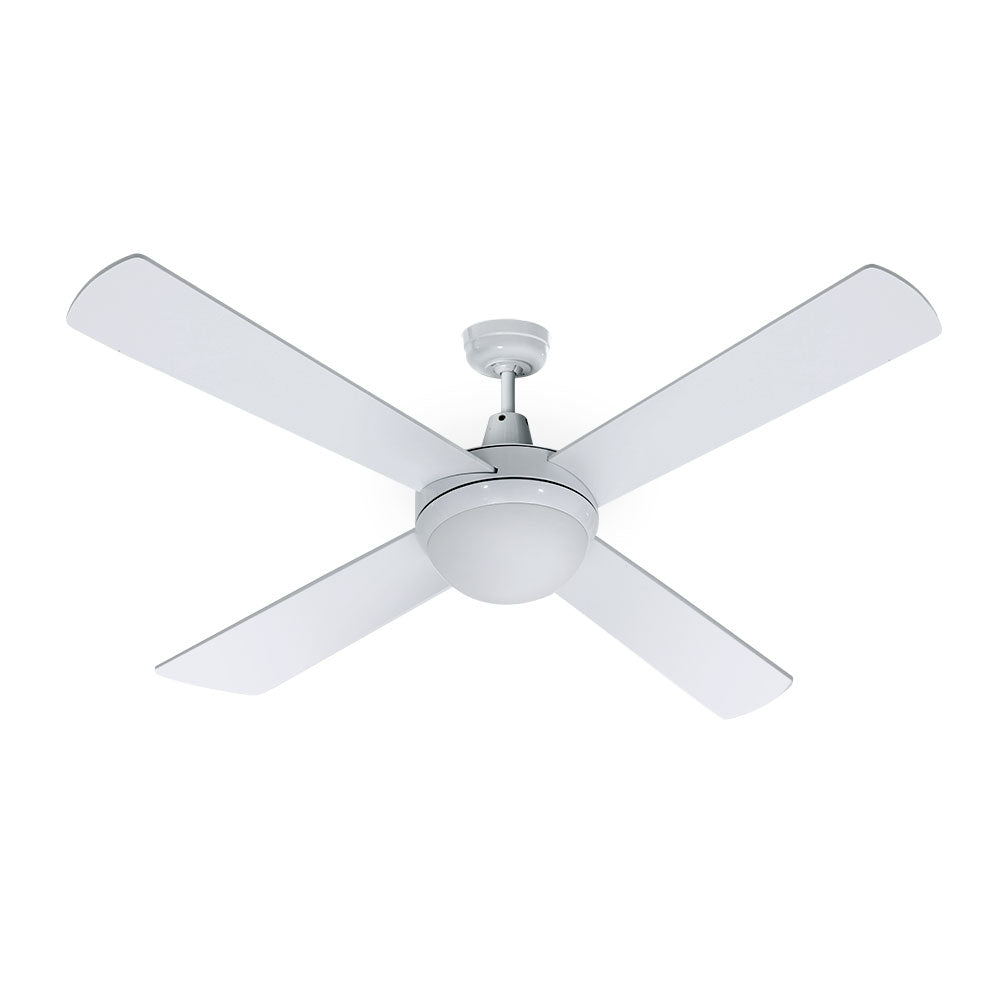 Devanti 4 Blade Ceiling Fan with LED 1300mm White