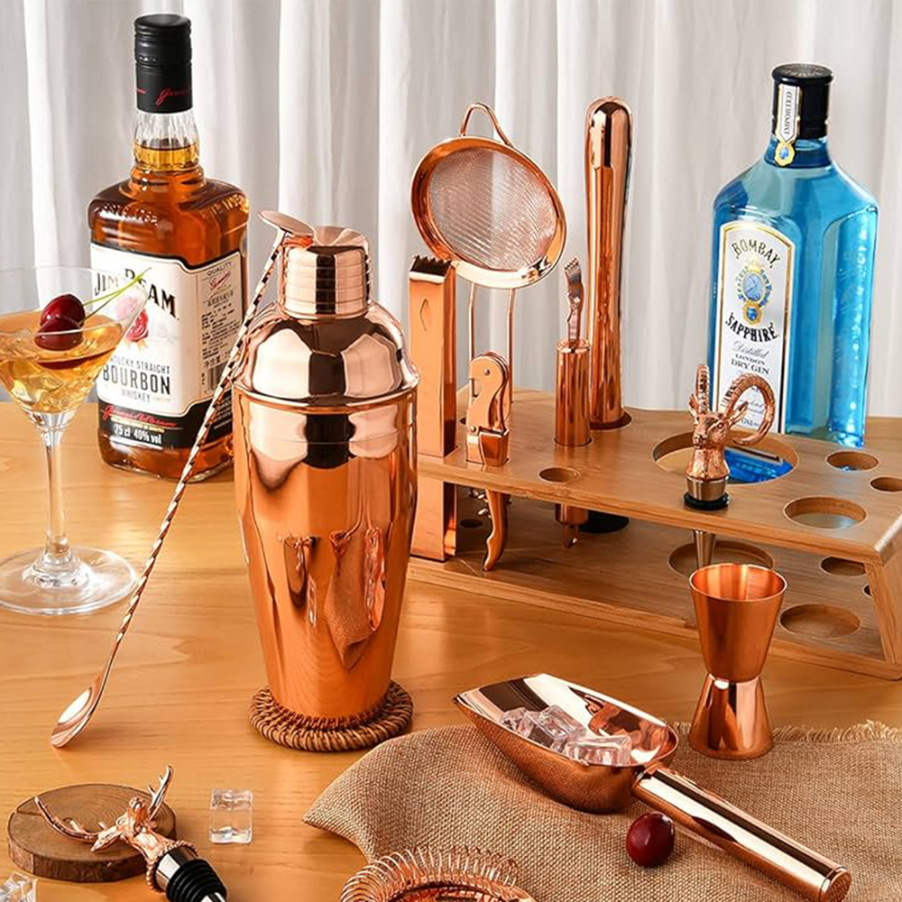 Cilio Cocktail Shaker 500ml, Copper-Plated