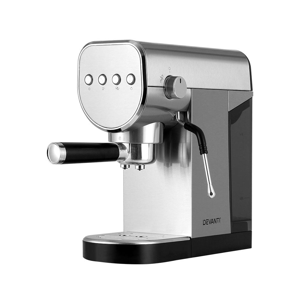 Devanti Coffee Machine Espresso Maker 20 Bar