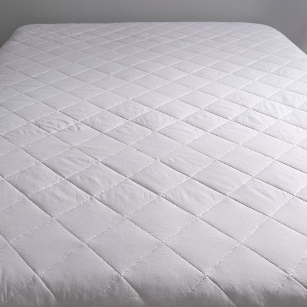 Canningvale Super King Bed Cotton Mattress Protector White