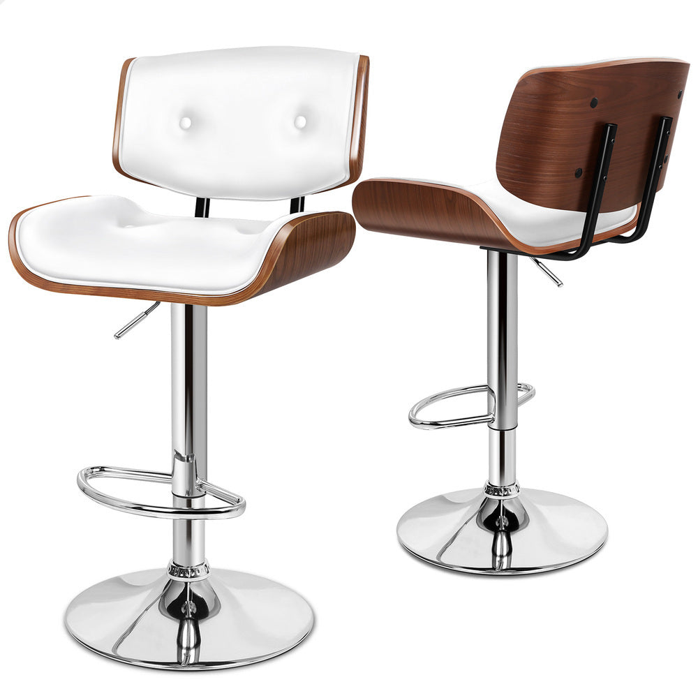 ALFORDSON Set of 2 Odette Bar Stool (White)