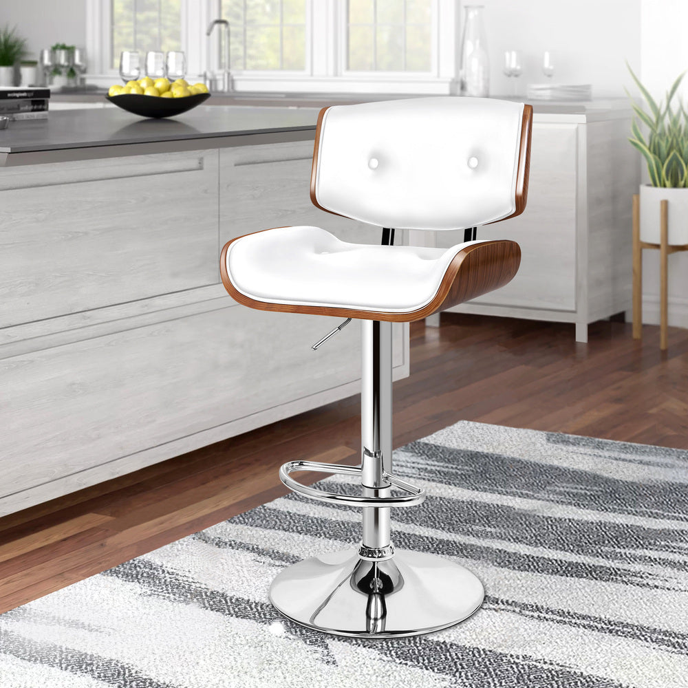 ALFORDSON Set of 1 Odette Bar Stool (White)