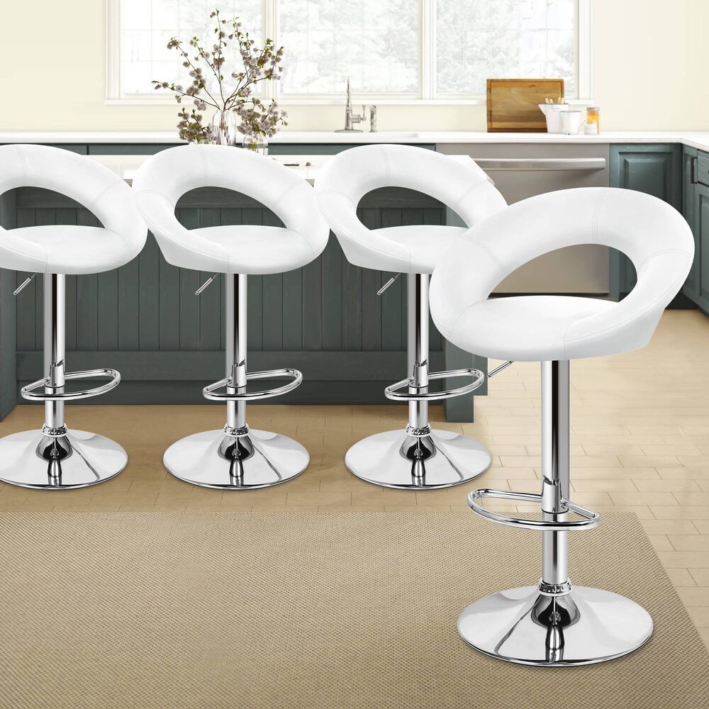 ALFORDSON Set of 4 Ovadia Bar Stools (White)