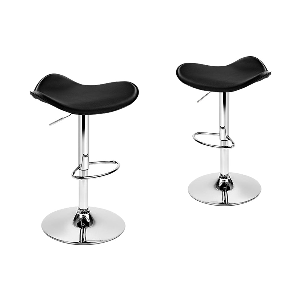 ALFORDSON Set of 2 Portia Bar Stools (Black)