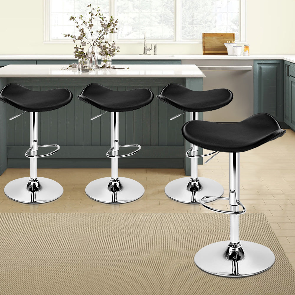 ALFORDSON Set of 4 Portia Bar Stools (Black)